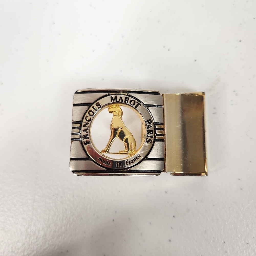 Vintage FRANÇOIS MAROT PARIS France Gold Tone Buckle Replacement for Purse Bags